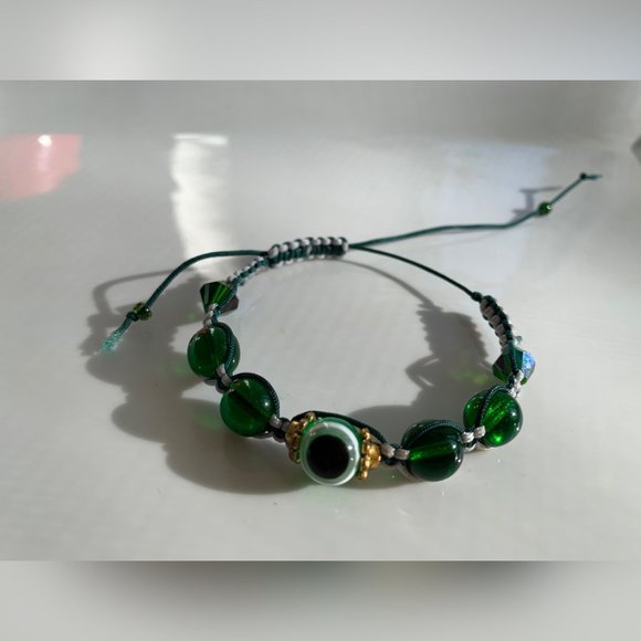 Swarovski Beaded Crochet Handmade Bracelet - Picture 2 of 5